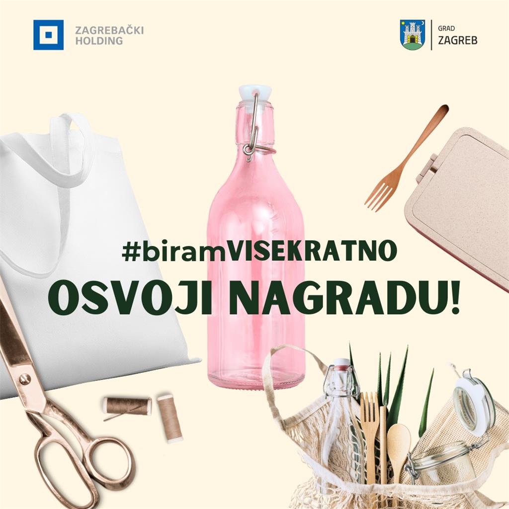 Srpanj bez plastike: Sudjelujte u natječaju #biramVISEKRATNO i osvojite nagradu